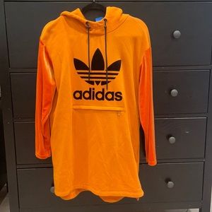 Adidas orange hoodie/dress